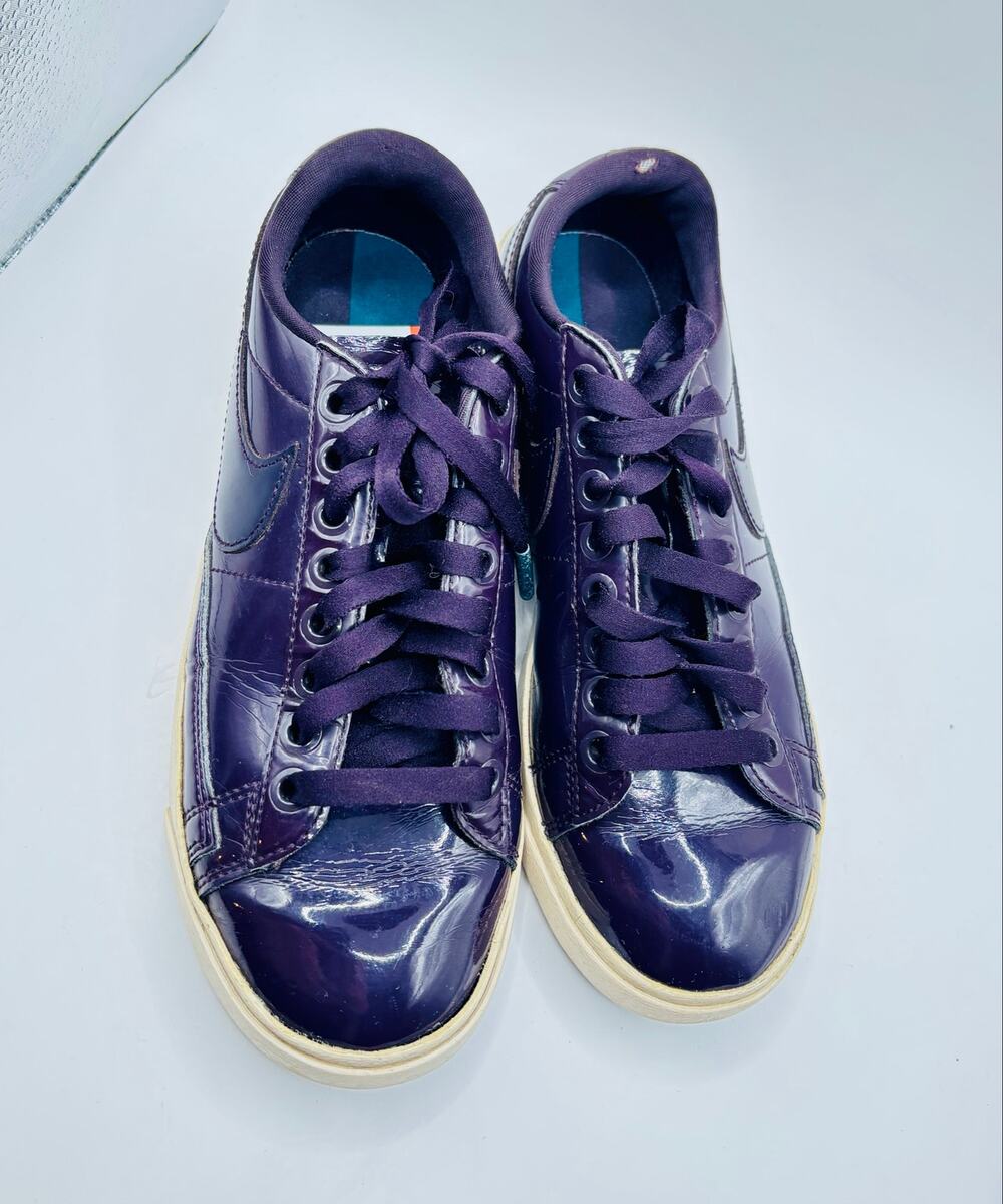 Nike Ruby Rose Blazer Premium Port Wine color patent leather sneakers loafer sz6